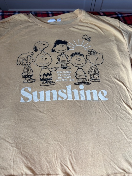 GAP Tops - GAP Kids Yellow 'Sunshine' Peanuts Graphic Tee